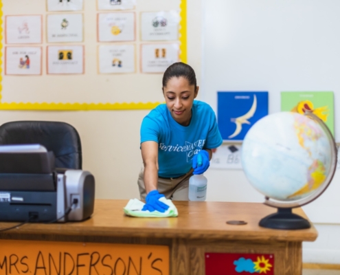 school cleaned by SM West Sussex