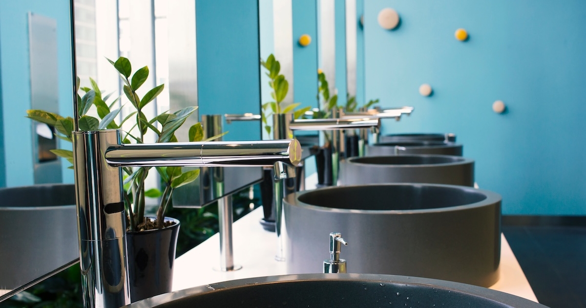 bathroom cleaned for a restaurant in West Sussex