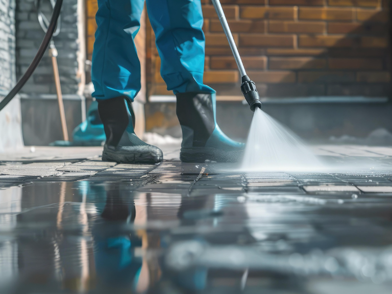 exterior build cleaning in West Sussex